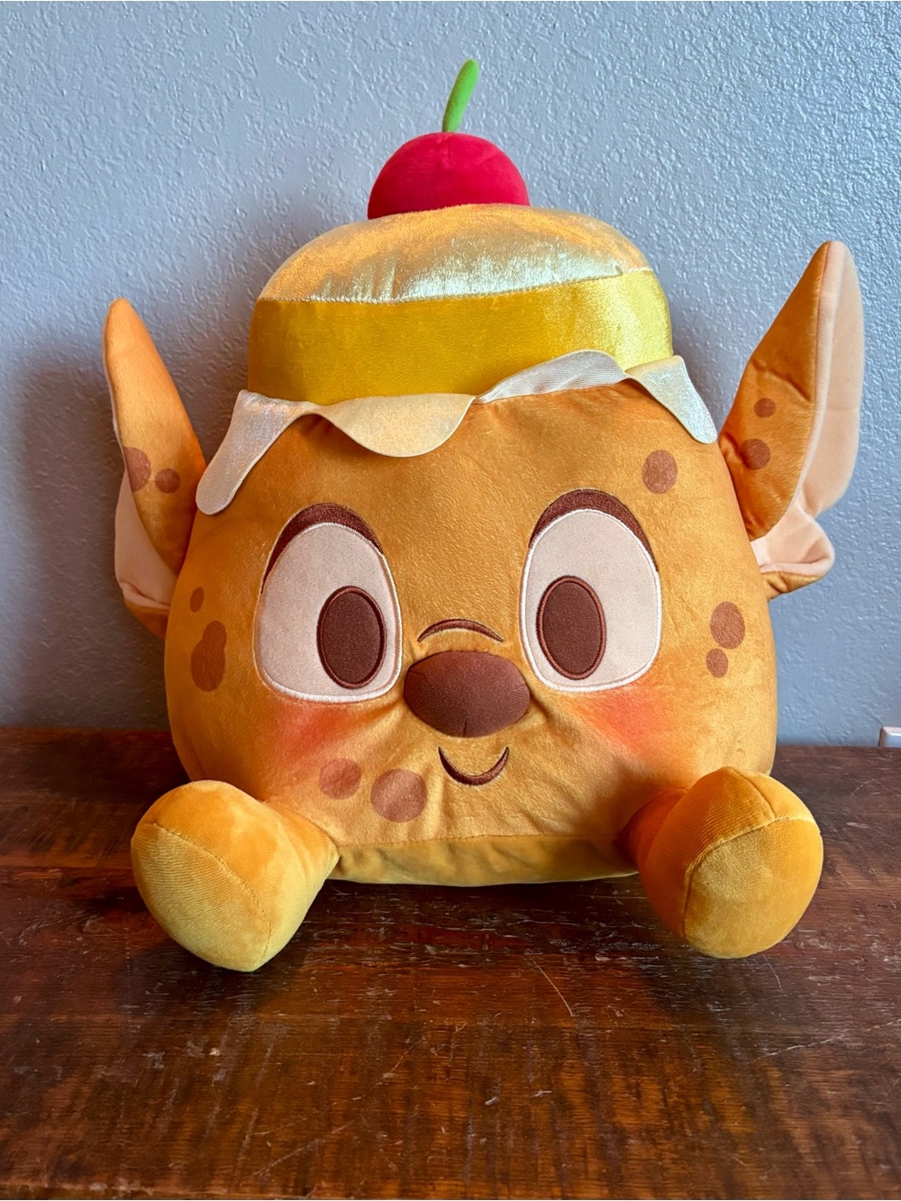 Disney Yellow Dessert Character Plush with Red Cherry
